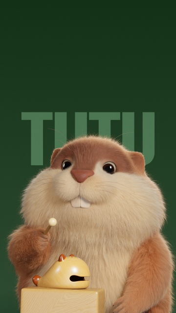 Beaver, Cute cartoon