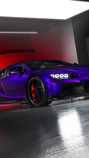 Bugatti Chiron Super Sport, Purple car