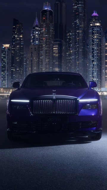 Rolls-Royce Black Badge Spectre, Night
