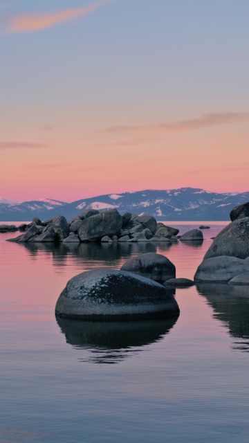 macOS Tahoe Beach Dawn, 5K wallpaper