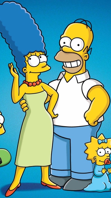 The Simpsons, Blue background