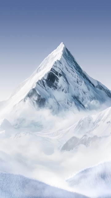 Winter, Mountain Landscape