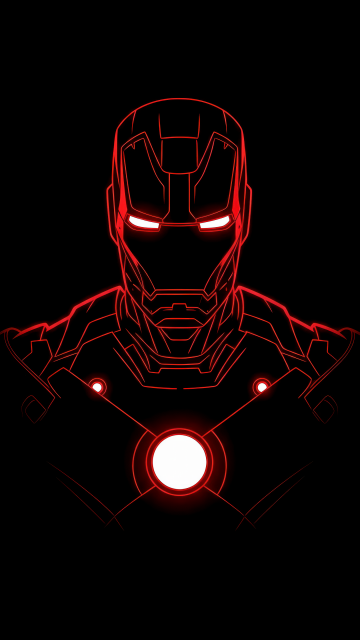 Iron Man, Red glow