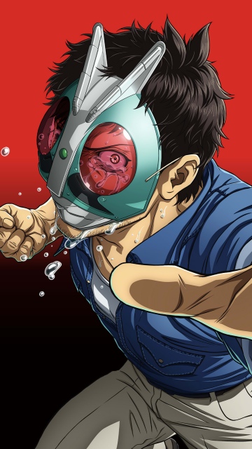 Tojima Wants to Be a Kamen Rider, Anime poster