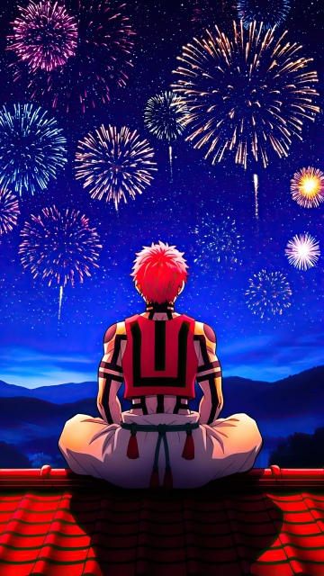 Akaza, Fireworks