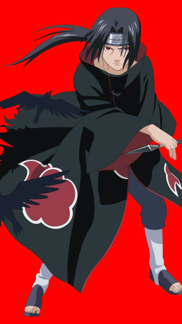Itachi Uchiha, Red background