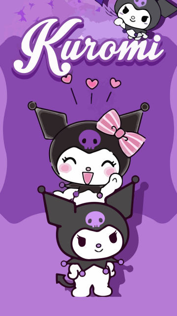 Kuromi, Purple background