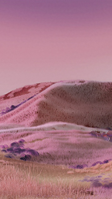 Rolling hills, Pink aesthetic
