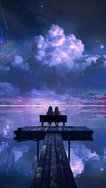 Romantic, Night sky