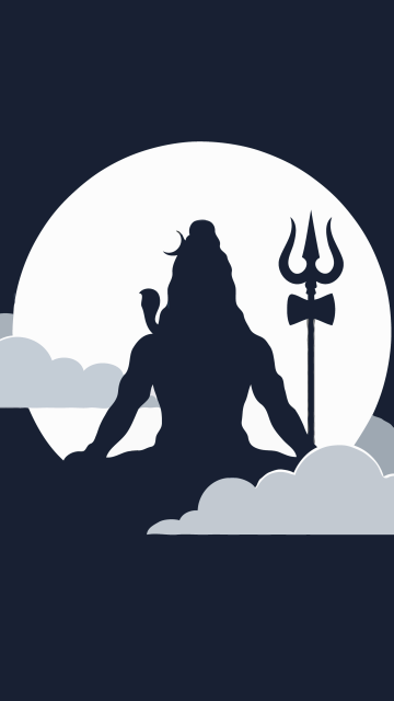 Lord Shiva, Dark background