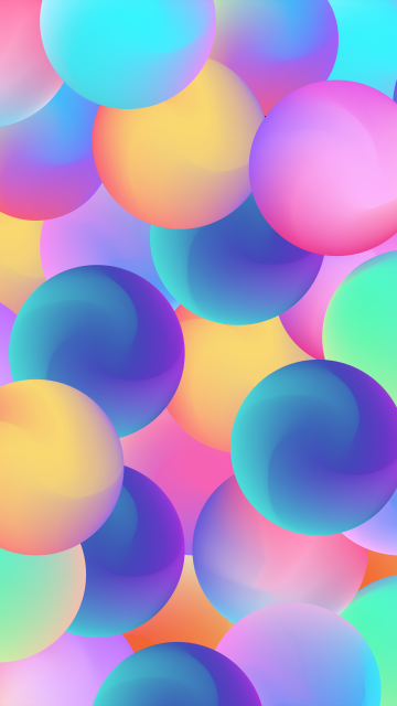 Spheres, Colorful