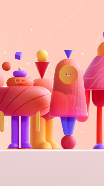 Geometric, Characters