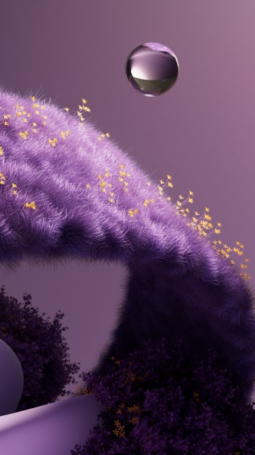 Purple aesthetic, Grass
