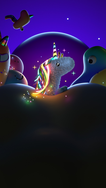 Unicorn, Rainbow mane
