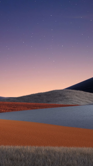 Rolling hills, Twilight