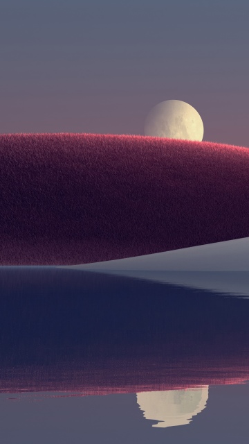 Moonrise, Rolling hills