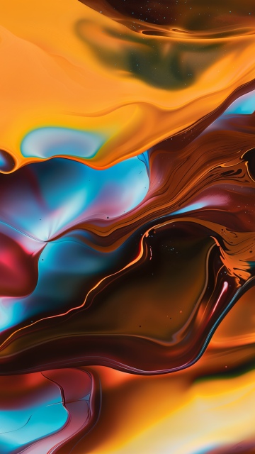 Colorful abstract, Fluid art