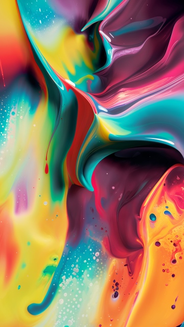 Liquid art, Paint