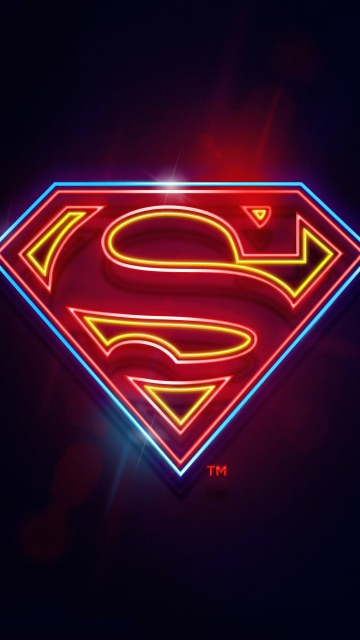 Superman Neon wallpaper