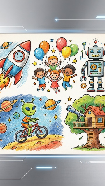 May 2026 Calendar, Coloring illustrations.
