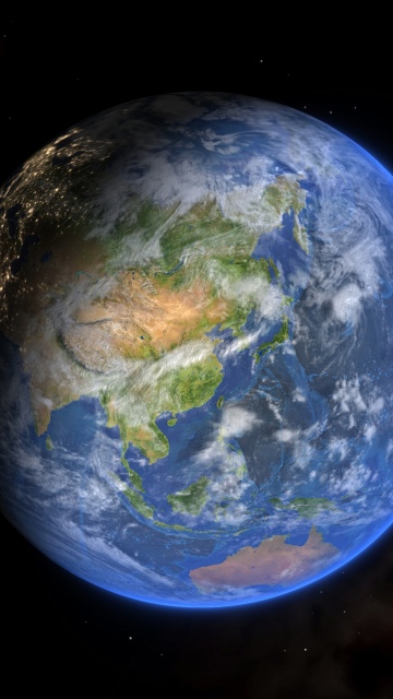 Planet Earth, Dark background
