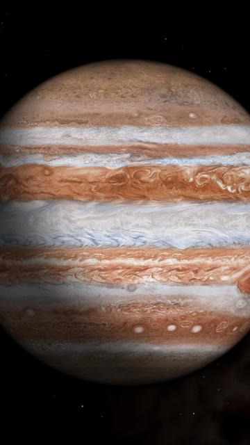 Jupiter, Dark background