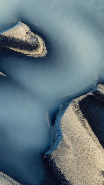 Glacial Sediments, Aluminium OS stock wallpaper