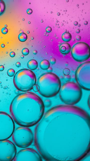 Bubbles, Spectrum, Colorful, Teal, Turquoise, Pink