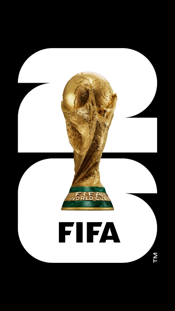 FIFA World Cup 2026 Logo, Black background