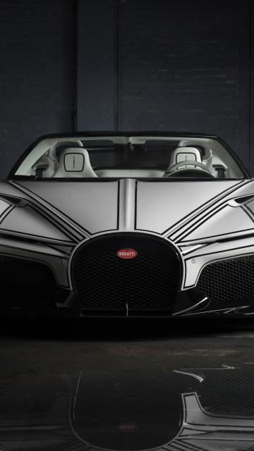 Bugatti W16 Mistral Blanc Éternel, Dark aesthetic