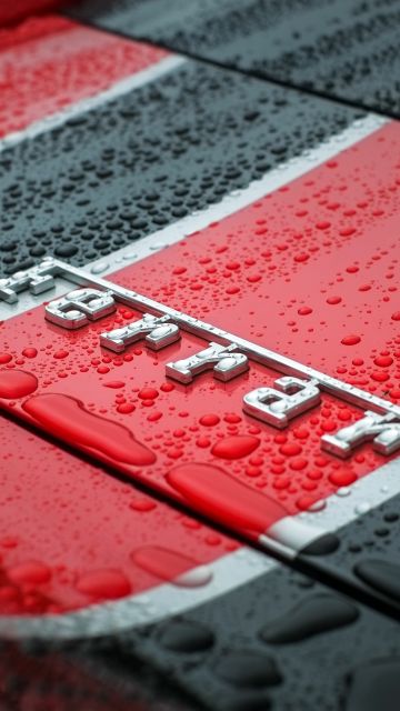 Ferrari, Logo, Emblem, Droplets, 5K