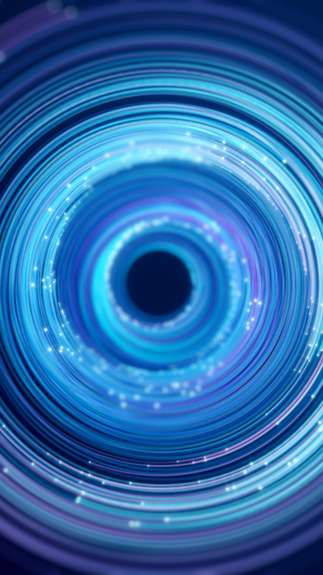 Spiral, Circles, Blue, Experiment, Render