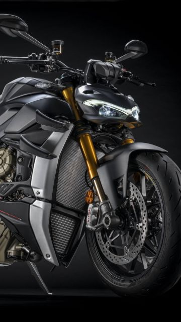 Ducati Streetfighter V4, Dark Stealth, Dark background, 2021, 5K, 8K