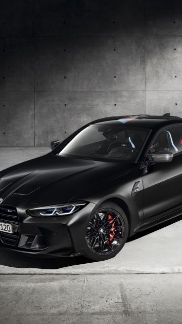 BMW M4 Competition, Black cars, 2020, 5K