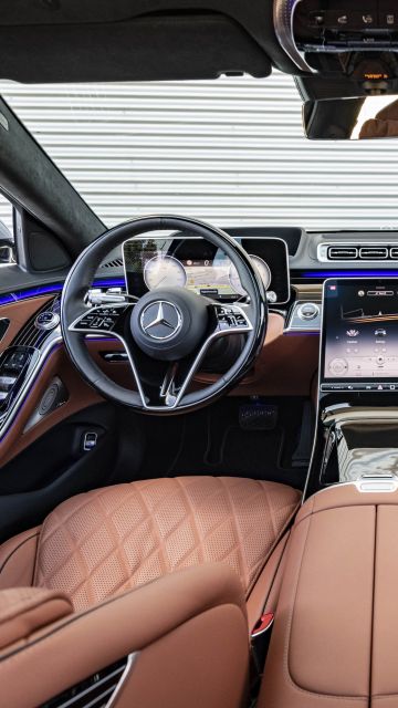 Mercedes-Benz S 400 d 4MATIC, Interior, 2021, 5K, 8K