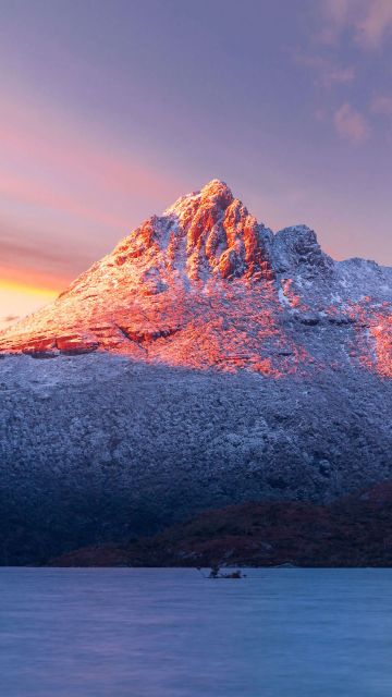 Cradle Mountain, Tasmania, Winter, Sunlight, Morning, Cold, Scenic