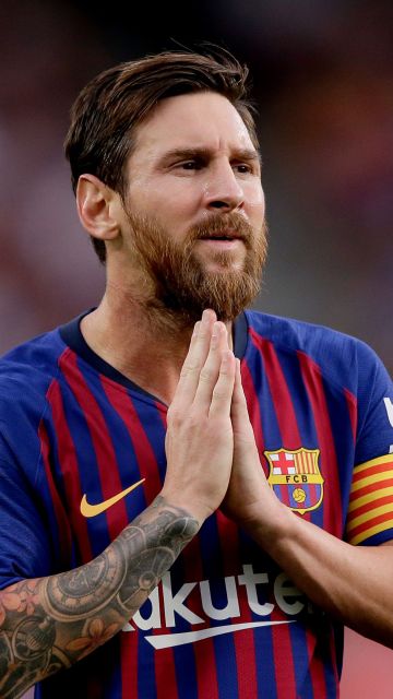 Lionel Messi, Footballer, Argentinian, Praying Hands, Football player