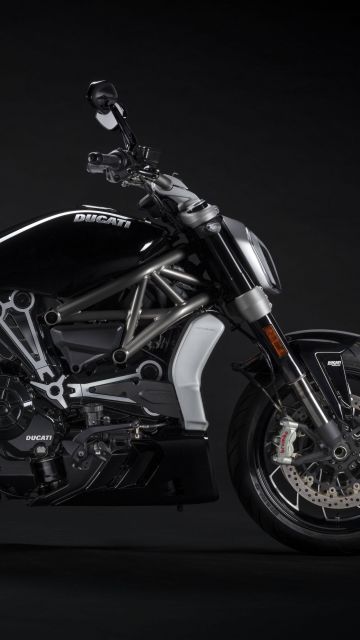 Ducati XDiavel S, Black bikes, Cruiser motorcycle, 2021, Dark background, 5K