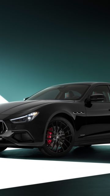 Maserati Ghibli S Q4 GranSport, Nerissimo Pack, 2021, 5K, 8K