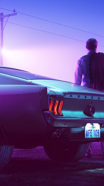 Ford Mustang GT Fastback, Drive, Motel, Neon, 5K