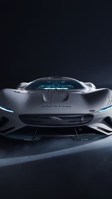 Jaguar Vision Gran Turismo SV, 5K, Hypercars, Concept cars, Dark background, 2021