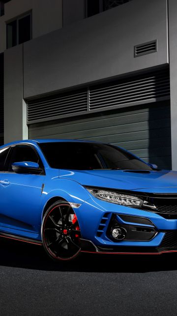 Honda Civic Type R, 2021, 5K, Dark background