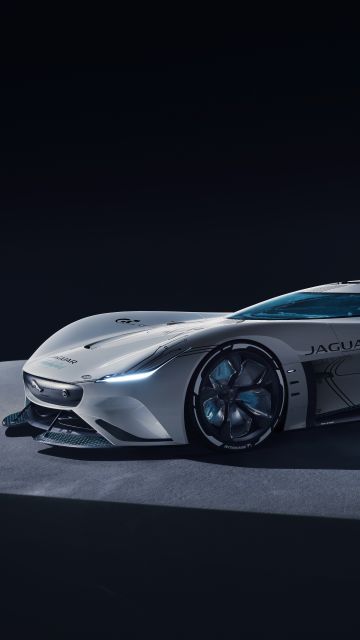 Jaguar Vision Gran Turismo SV, Concept cars, Hypercars, Black background, 2021, 5K