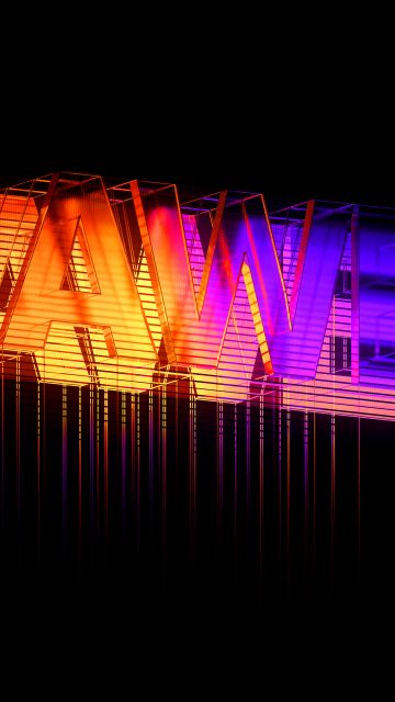 Neon sign, Colorful, Black background, AMOLED, Neon typography