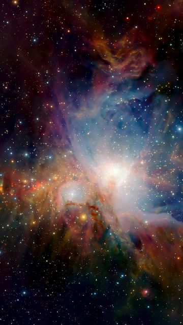 Orion Nebula, Infrared vision, Scientific Observation, Star formation, Bright stars, Astronomy, Astrophysics, Cosmic dust