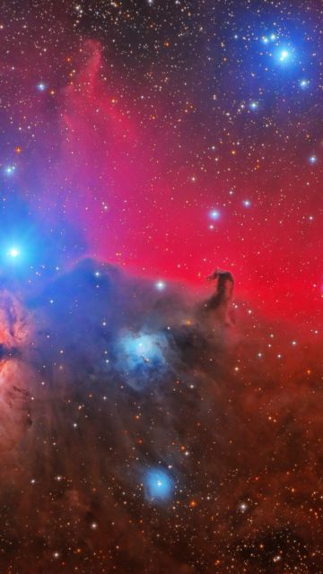 Horsehead Flame Nebula, Orion Constellation, Astronomy, Space Observation, Stars, Cosmology, Outer space