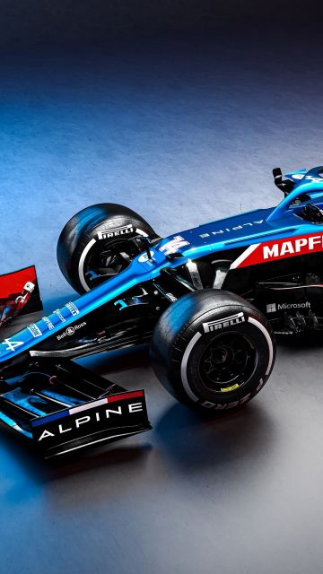 Alpine A521, F1 2021, F1 Cars, 2021 Formula One World Championship, Racing cars, Race track, 2021