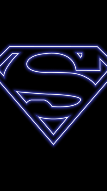 Superman, Logo, DC Superheroes, AMOLED, Simple