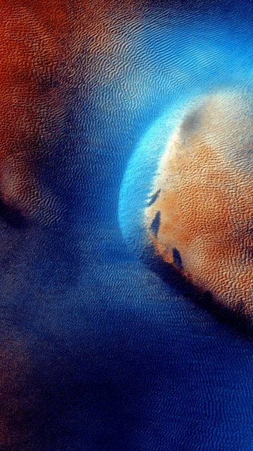 Mars, Surface, Aerial view, 5K