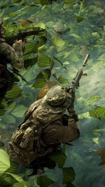 Battlefield 4, Operation, Marines, Leaves, Green, 5K, 8K